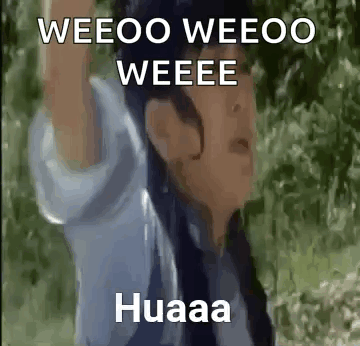 Woman Standing In Rain Shouting GIF