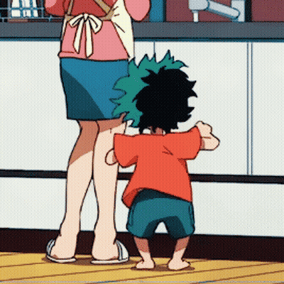 Woman Standing Next To Child With Green Hair GIF
