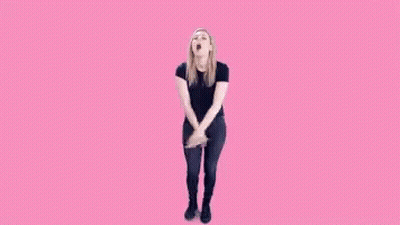 Woman Standing On One Leg Saying Thank You GIF
