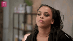 Woman Staring Hmmmm GIF
