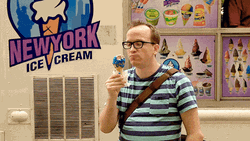Woman Stealing Some Ice Cream GIF