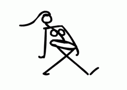 Woman Stick Figure GIF