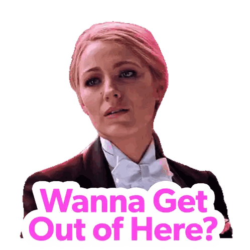 Woman Sticker Saying Wanna Get Out Sticker