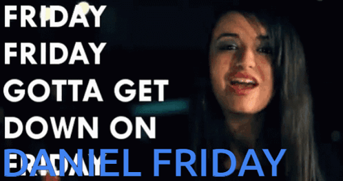 Woman Sticking Tongue Out With Friday Friday Gotta Get Down On Daniel Friday GIF