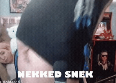 Woman Stomach With Nekked Snek