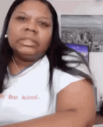 Woman Streamer Big Sigh GIF