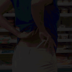 Woman Stretches Out Her White Thong GIF