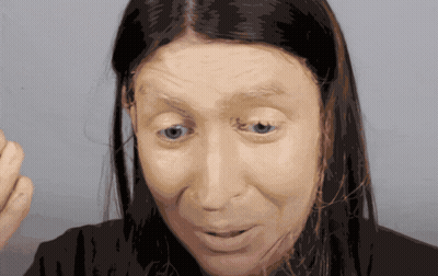 Woman Surprised Close Up GIF