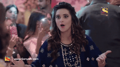 Woman Surprised In Front Of Sony Logo GIF