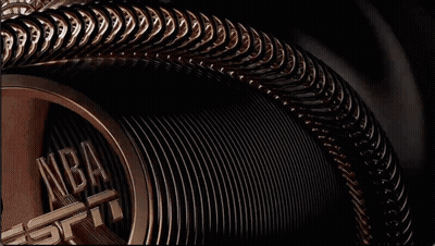 Woman Surrounded By Chain And Number VII GIF