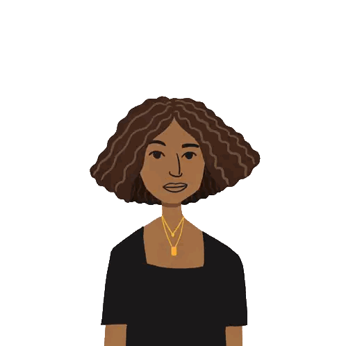 Woman Surrounded By Hey Girl Words Sticker
