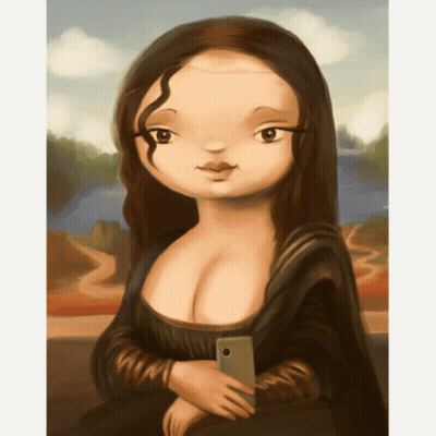 Woman Taking Selfie GIF