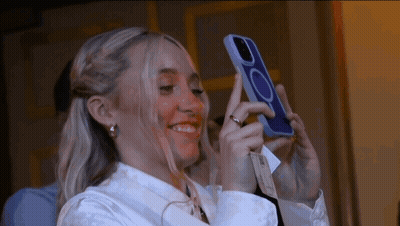 Woman Taking Selfie With Cell Phone GIF