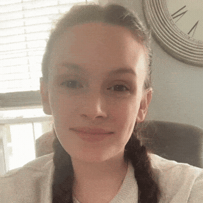 Woman Taking Selfie With Clock At 1 And 12 GIF