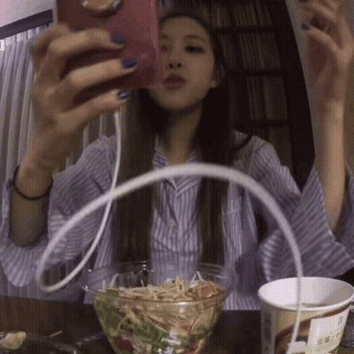 Woman Taking Selfie With Phone GIF
