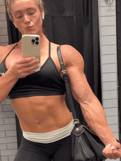 Woman Taking Selfie With Phone GIF