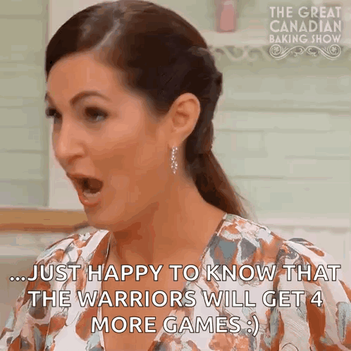 Woman Talking About Great Canadian Baking Show GIF
