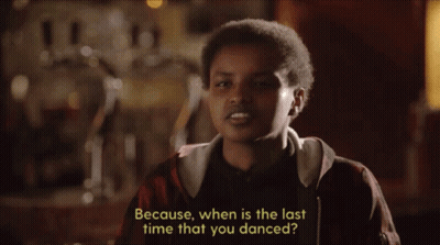 Woman Talking About Last Time She Danced GIF