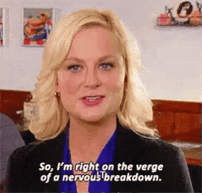 Woman Talking About Nervous Breakdown GIF