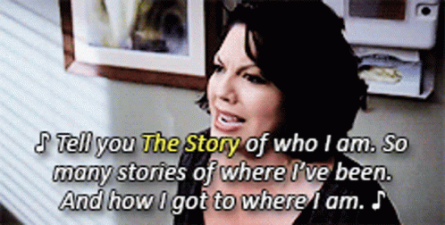 Woman Talking About Story Of Who She Is GIF