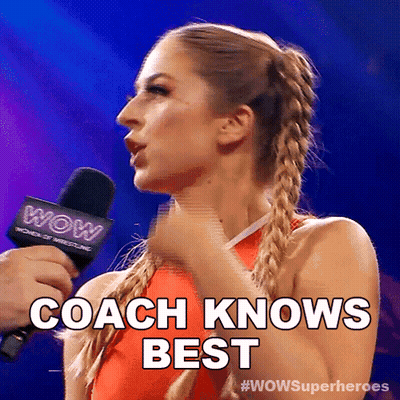 Woman Talking Into Microphone Coach Knows Best GIF