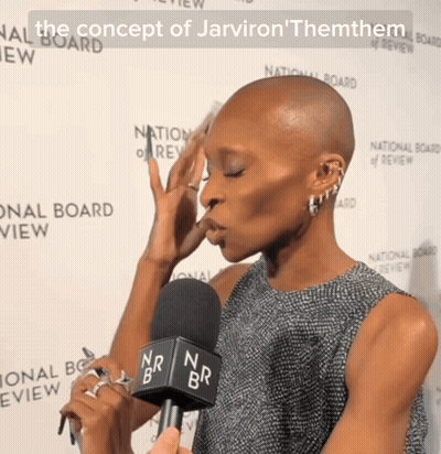 Woman Talking Into Microphone Concept Of Jarviron Themthem GIF