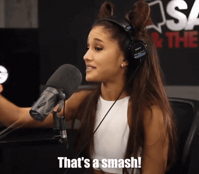 Woman Talking Into Microphone That's A Smash GIF