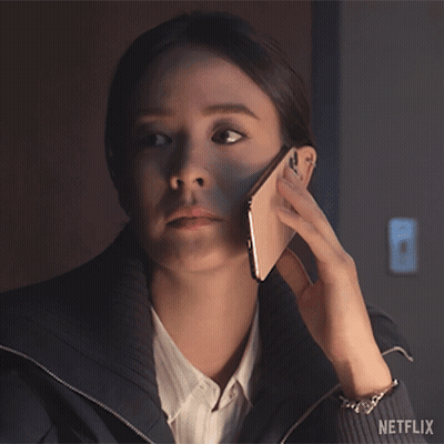 Woman Talking On Cell Phone Don't Call Me Again GIF