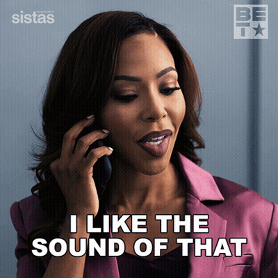 Woman Talking On Cell Phone I Like The Sound Of That GIF