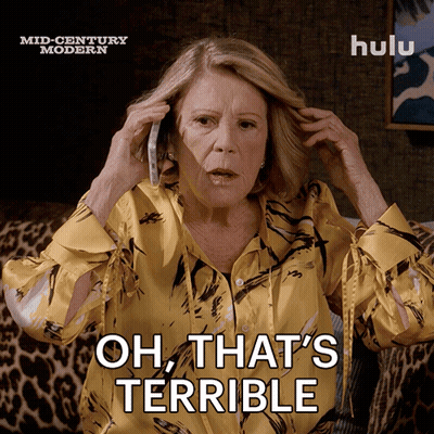 Woman Talking On Cell Phone Oh That's Terrible GIF