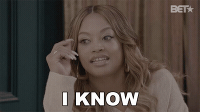 Woman Talking On Cell Phone Saying I Know GIF