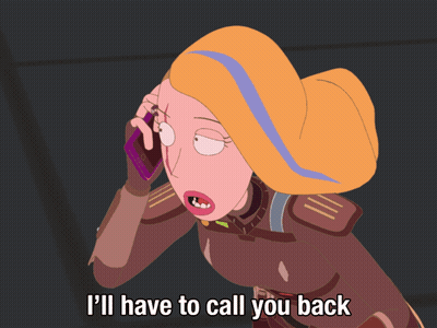 Woman Talking On Cell Phone Saying I'll Have To Call You Back GIF