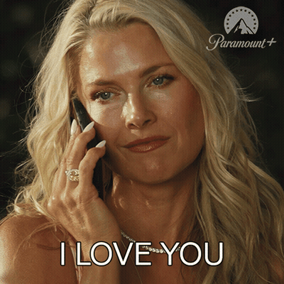 Woman Talking On Cell Phone Saying I Love You GIF