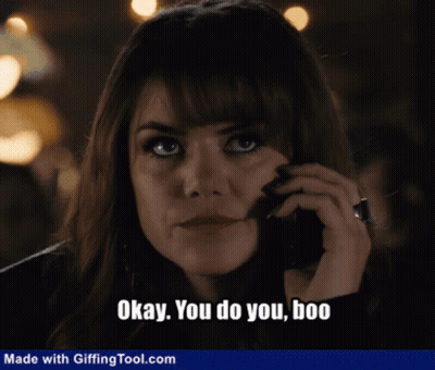Woman Talking On Cell Phone Saying Okay You Do You Boo GIF