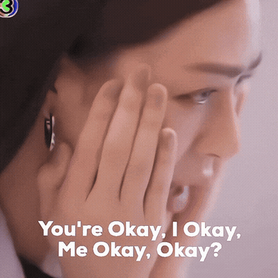 Woman Talking On Cell Phone Saying You Okay Me Okay GIF