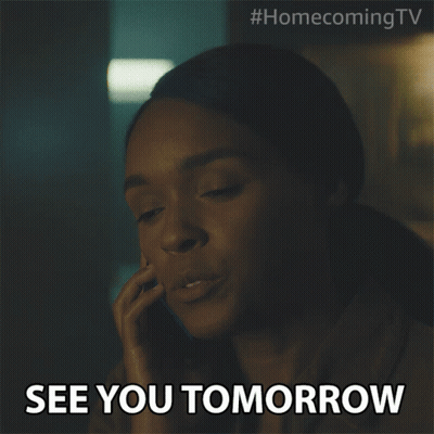 Woman Talking On Cell Phone See You Tomorrow GIF
