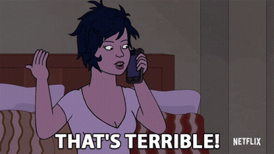 Woman Talking On Cell Phone That's Terrible Netflix GIF