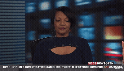 Woman Talking On News Channel WCB News @ Ten GIF