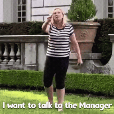 Woman Talking On Phone In Striped Shirt GIF