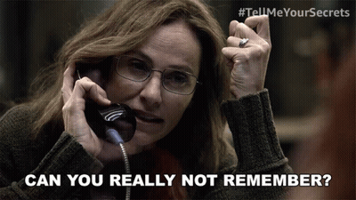Woman Talking On Phone Saying Can You Really Not Remember GIF