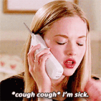 Woman Talking On Phone Saying I'm Sick GIF