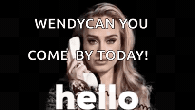 Woman Talking On Phone Saying Wendy Can You Come GIF