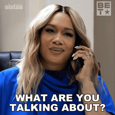 Woman Talking On Phone Saying What GIF