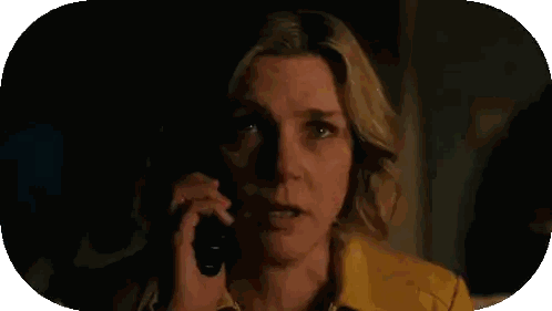 Woman Talking On Phone Saying What The F**k Is Happening Sticker