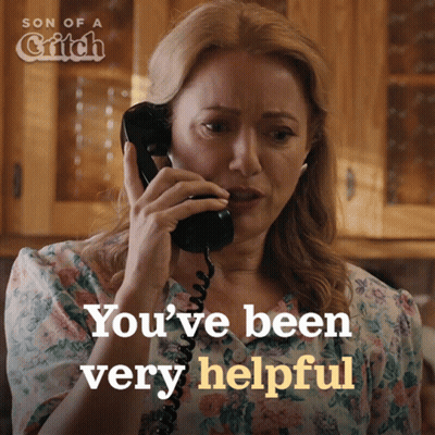 Woman Talking On Phone Saying You've Been Very Helpful GIF