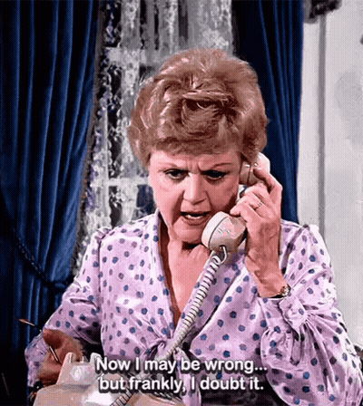 Woman Talking On Phone Says Now I May Be Wrong But Frankly I Doubt It GIF
