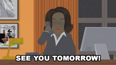Woman Talking On Phone See You Tomorrow GIF