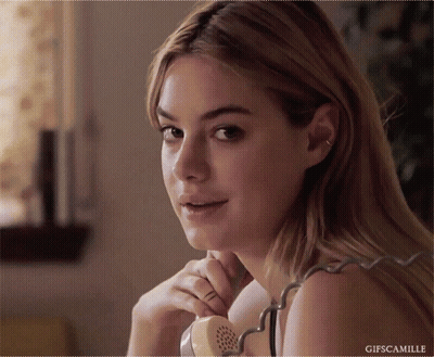 Woman Talking On Telephone With Gifscamille GIF