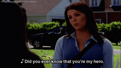 Woman Talking To Another Woman Did You Ever Know That You're My Hero GIF