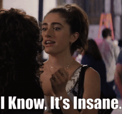Woman Talking To Another Woman Saying I Know It's Insane GIF